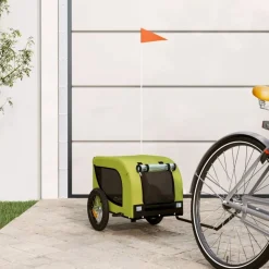 Articles Pour Animaux De Compagnie-vidaXL Remorque de vélo pour animaux de compagnie et noir Vert