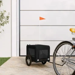 Articles Pour Animaux De Compagnie-vidaXL Remorque de vélo pour animaux de compagnie Noir