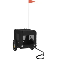 Articles Pour Animaux De Compagnie-vidaXL Remorque de vélo pour animaux de compagnie Noir