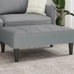 vidaXL Repose-pied 77x55x31 cm tissu