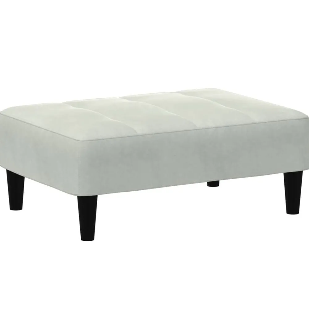 vidaXL Repose-pied 77x55x31 cm velours
