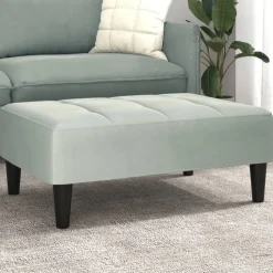 vidaXL Repose-pied 77x55x31 cm velours