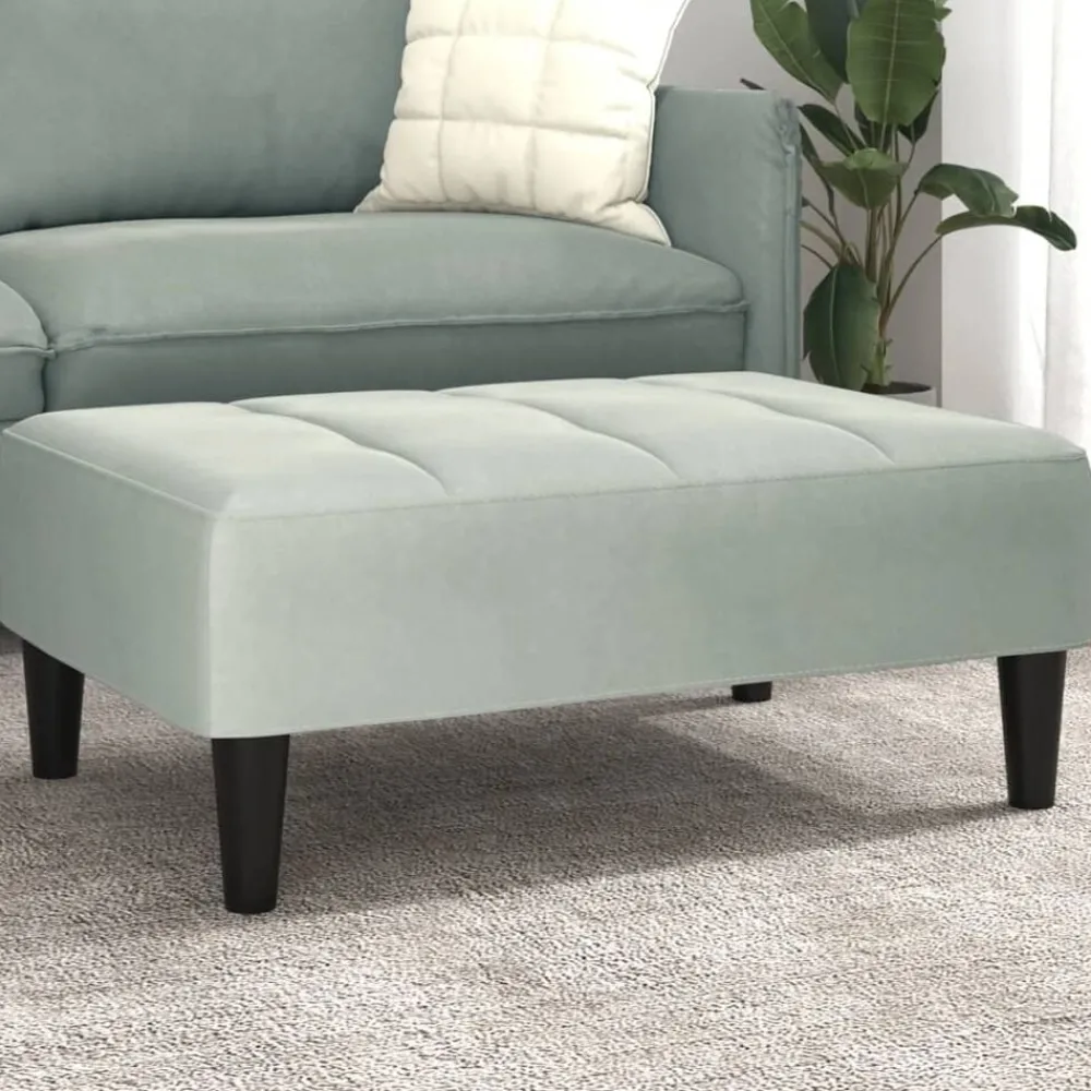 vidaXL Repose-pied 77x55x31 cm velours