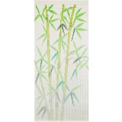 Décorations-vidaXL Rideau de porte contre insectes Bambou 90 x 200 cm