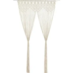 vidaXL Rideau en macramé 140x240 cm Coton