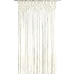 vidaXL Rideau en macramé 140x240 cm Coton