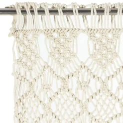 vidaXL Rideau en macramé 140x240 cm Coton