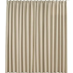 Décorations-vidaXL Rideau occultant avec crochets 290x245 cm Beige