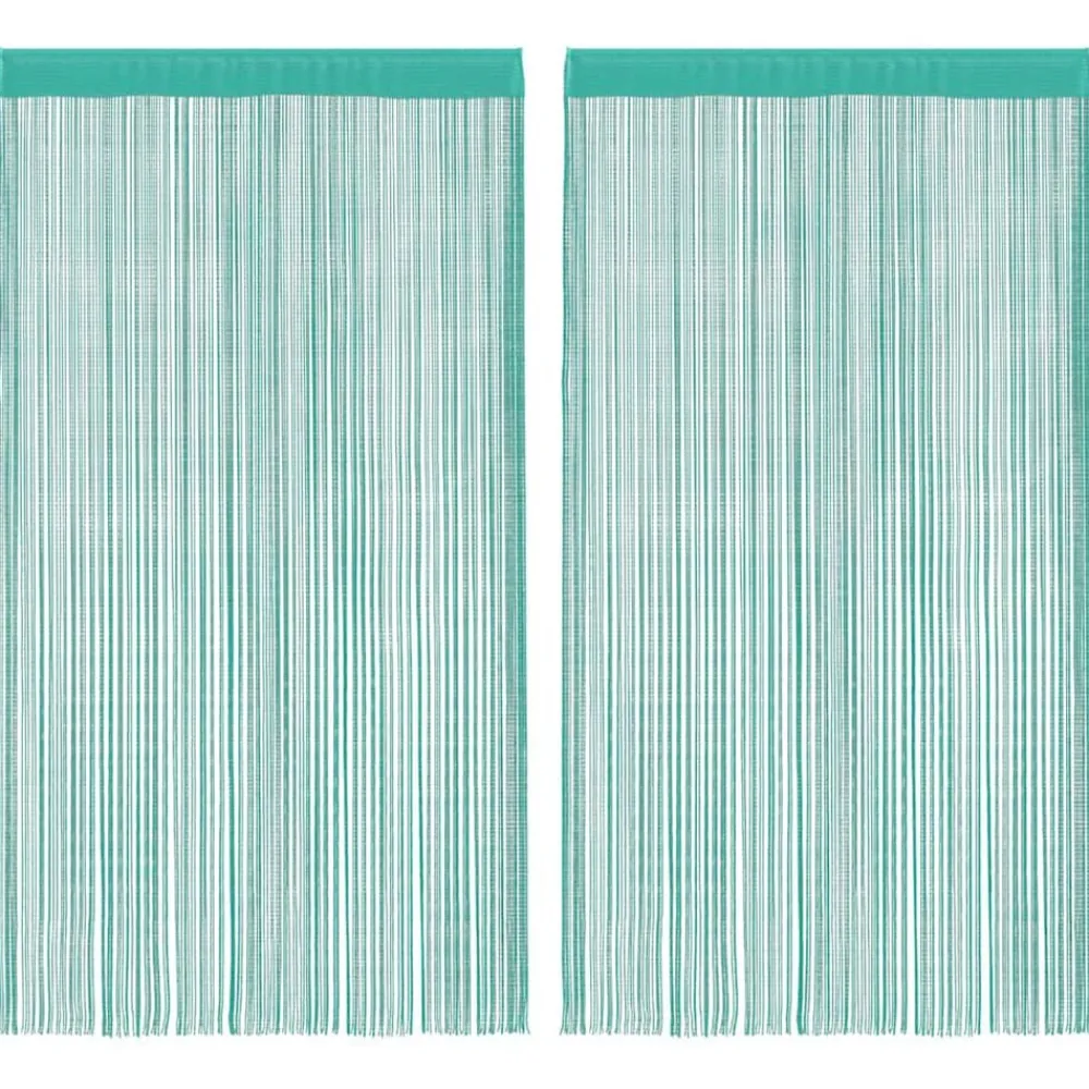 vidaXL Rideaux à fils 2 pcs 100x250 cm