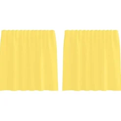 vidaXL Rideaux en voile avec passe-tringles 2 pcs