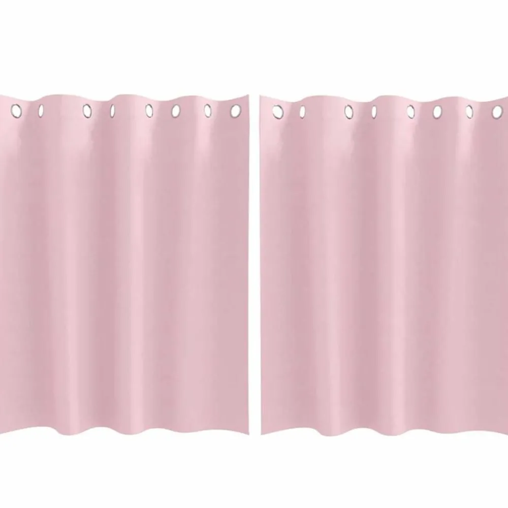 vidaXL Rideaux occultants avec anneaux 2 pcs 140 x 140 cm
