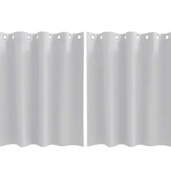 Décorations-vidaXL Rideaux occultants avec anneaux 2 pcs Gris pâle 140 x 140 cm Gris pâle