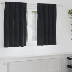 vidaXL Rideaux occultants 2 pcs 140 x 140 cm Velours