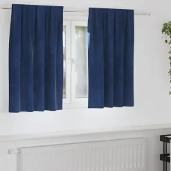 vidaXL Rideaux occultants 2 pcs 140 x 140 cm Velours