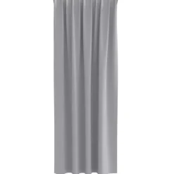 Décorations-vidaXL Rideaux occultants avec anneaux 2 pcs 245 x 140 cm Gris clair