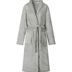 Vêtements & Accessoires-vidaXL Robe de bain sans capuche s Flanelle Gris