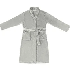 Vêtements & Accessoires-vidaXL Robe de bain sans capuche s Flanelle Gris