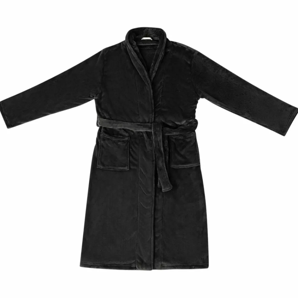 vidaXL Robe de bain sans capuche s Flanelle
