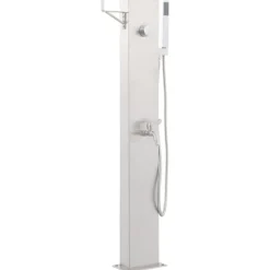 Piscine & Spa-vidaXL Robinet de douche de jardin 110 cm Acier inoxydable