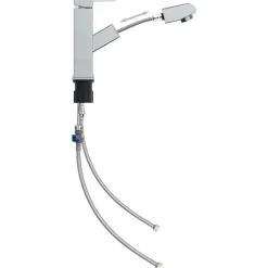 Plomberie-vidaXL Robinet de lavabo rétractable 157x172 mm finition chromée