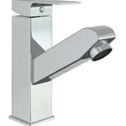 Plomberie-vidaXL Robinet de lavabo rétractable 157x172 mm finition chromée
