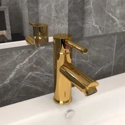 vidaXL Robinet de lavabo de salle de bain 130x176 mm