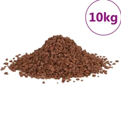 Articles Pour Animaux De Compagnie-vidaXL Roches volcaniques 10 kg 5-8 mm Rouge