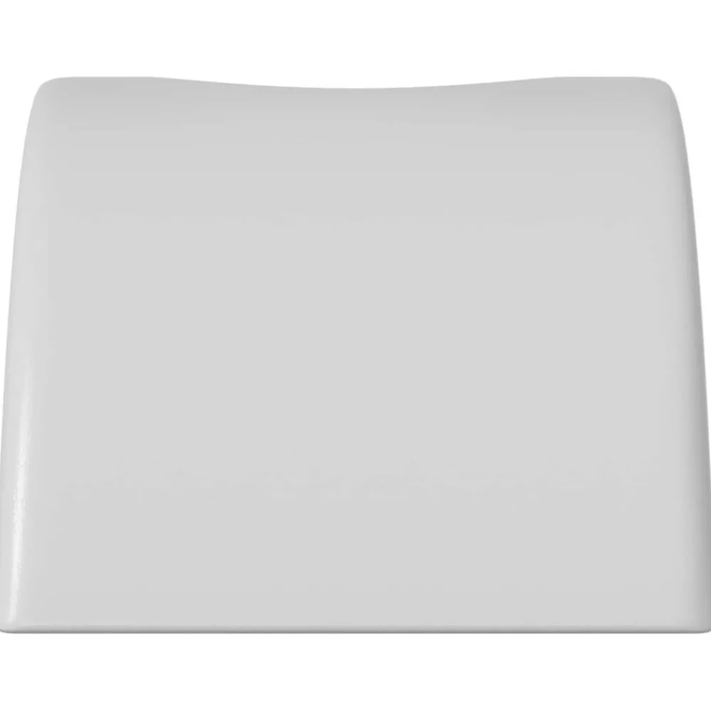 vidaXL Rondelle en demi-lune 2 pcs Blanc M6 Polypropylène
