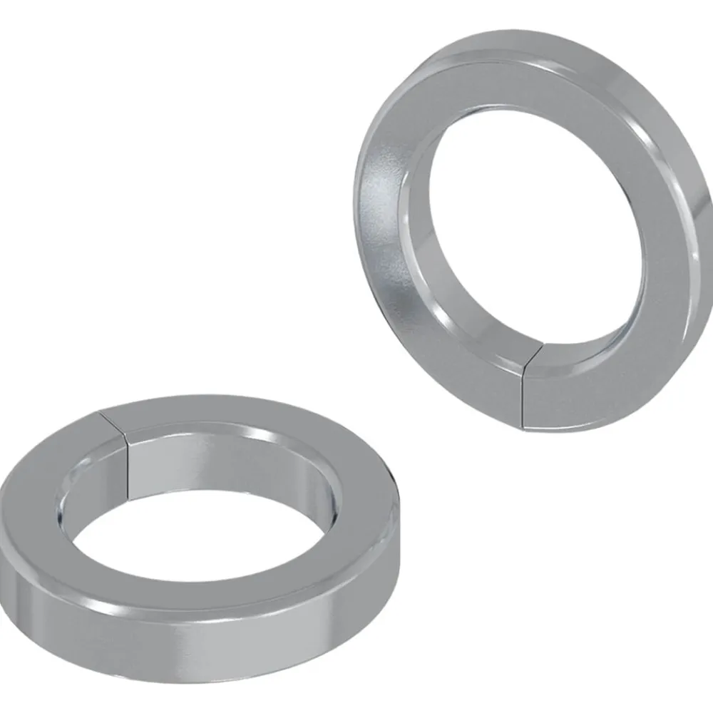 vidaXL Rondelle ressort 2 pcs Blanc 13 x 1 mm Fer
