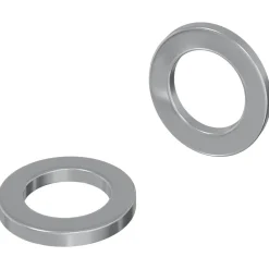 Accessoires De Quincaillerie-vidaXL Rondelles 2 pcs Argenté 10 x 10 x 1,2 mm Acier
