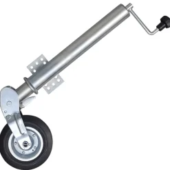 Pièces Détachées Pour Véhicules-vidaXL Roue cric de remorque 60 mm 2 tubes de support 2 pinces fendues