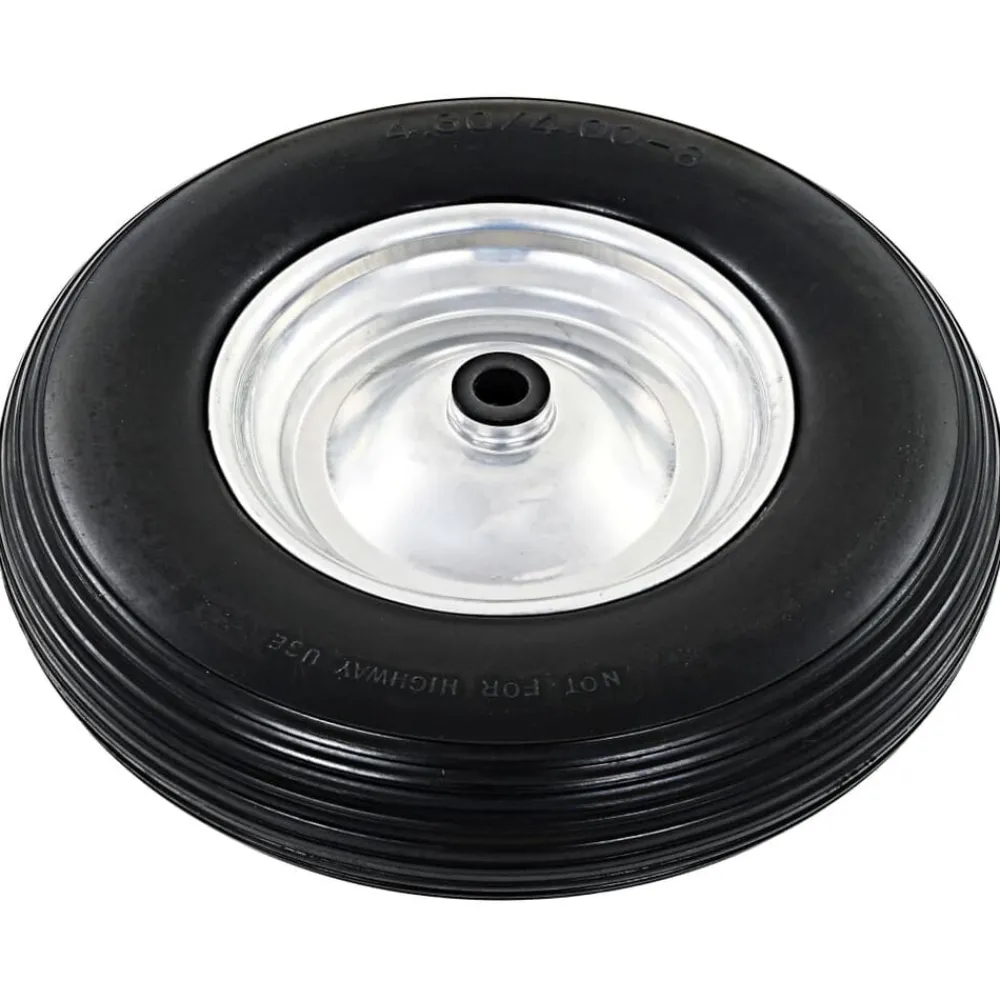 vidaXL Roue de brouette avec axe PU solide 4.00-8 390 mm
