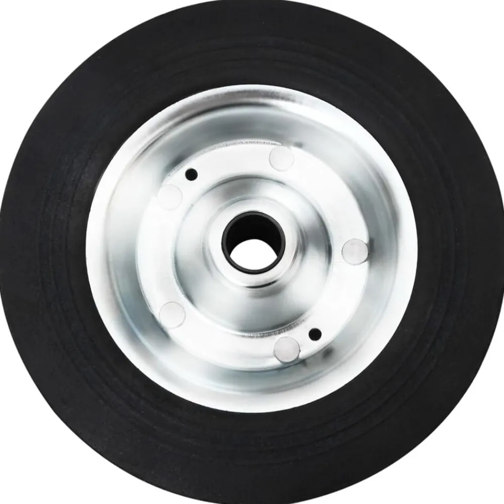 vidaXL Roue de jauge Ø20x5 cm caoutchouc solide et acier