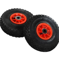 Manutention De Matériaux-vidaXL Roues de diable 2 pcs Caoutchouc 3.00-4 (245x82)