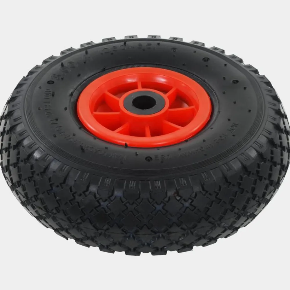 Manutention De Matériaux-vidaXL Roues de diable 2 pcs Caoutchouc 3.00-4 (245x82)