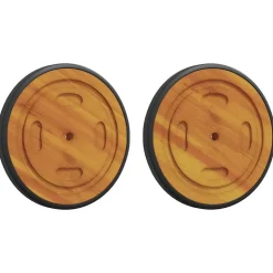 Accessoires Pour Fauteuils-vidaXL Roues Espace avec roue 2 pcs Marron 20.5 x 20.5 x 2 cm