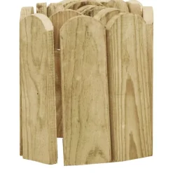 vidaXL Rouleau de bordure 120 cm Bois de pin imprégné
