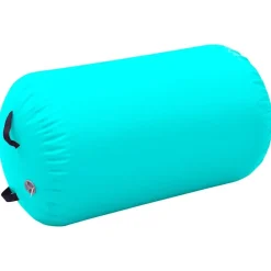 Entraînement & Fitness-vidaXL Rouleau gonflable de gymnastique avec pompe 100x60 cm PVC Vert