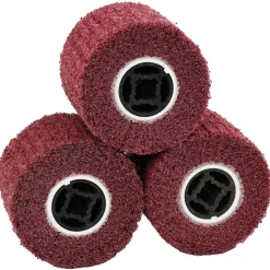 Accessoires D'Outils-vidaXL Rouleaux de ponçage 3 pcs Rouge 12 x 12 x 10 cm