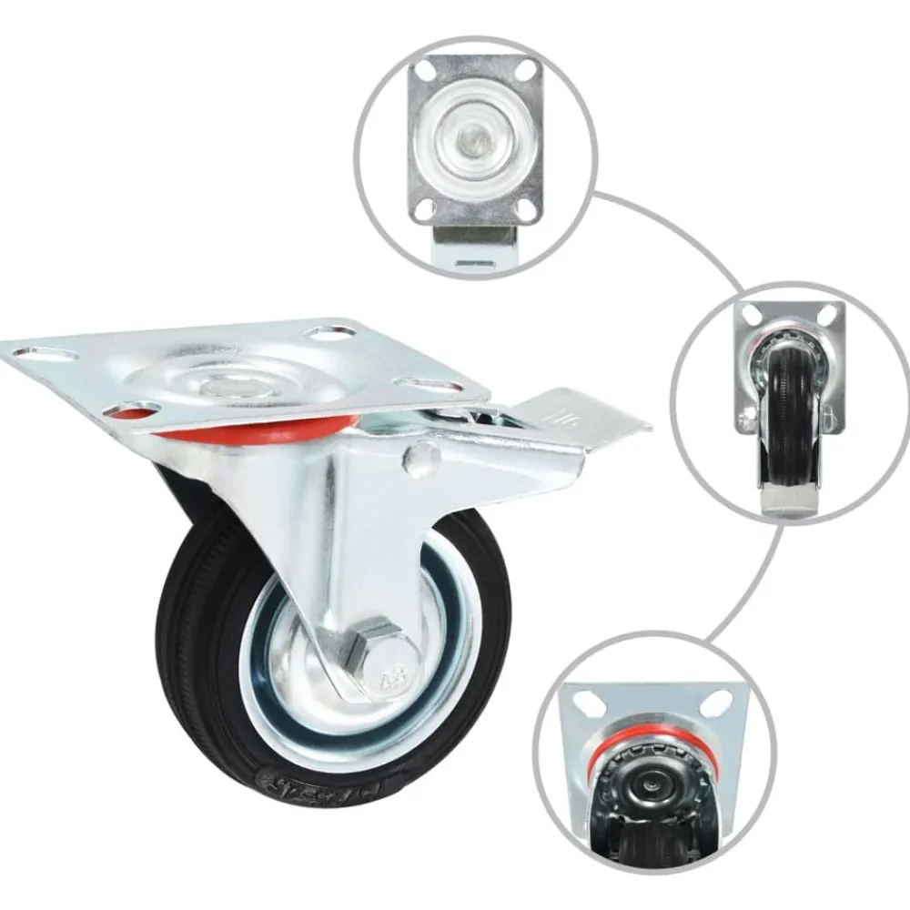 vidaXL Roulettes 4 pcs 75 mm
