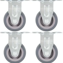 Manutention De Matériaux-vidaXL Roulettes fixes 4 pcs 50 mm