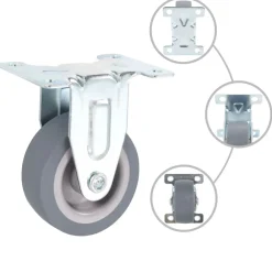 Manutention De Matériaux-vidaXL Roulettes fixes 4 pcs 50 mm