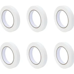 Consommables De Construction-vidaXL Rubans de masquage pour peintre 6 pcs Blanc 19mm x 50m Papier