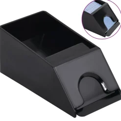 Jeux-vidaXL Sabot de cartes à jouer noir 2 jeux