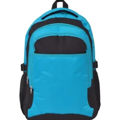 Bagages & Maroquinerie-vidaXL Sac à dos d'école 40 L noir et Bleu