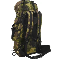 vidaXL Sac à dos de randonnée vert 60 L tissu oxford
