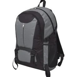 Bagages & Maroquinerie-vidaXL Sac à dos de randonnée 40 L noir et Gris