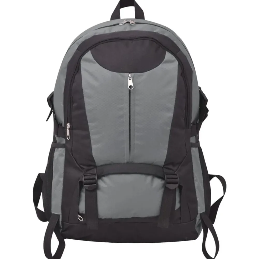 Bagages & Maroquinerie-vidaXL Sac à dos de randonnée 40 L noir et Gris