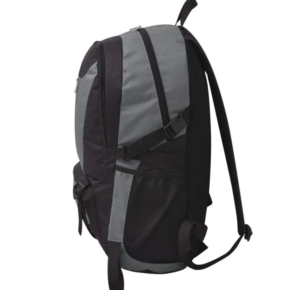 Bagages & Maroquinerie-vidaXL Sac à dos de randonnée 40 L noir et Gris