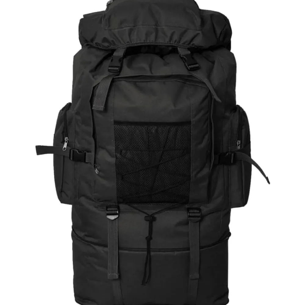 Bagages & Maroquinerie-vidaXL Sac à dos en style d'armée XXL 100 L Noir